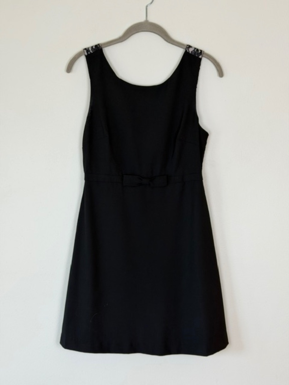 Sleeveless Little Black Dress Bow Lace Detail Size Small Party Wedding Night Out